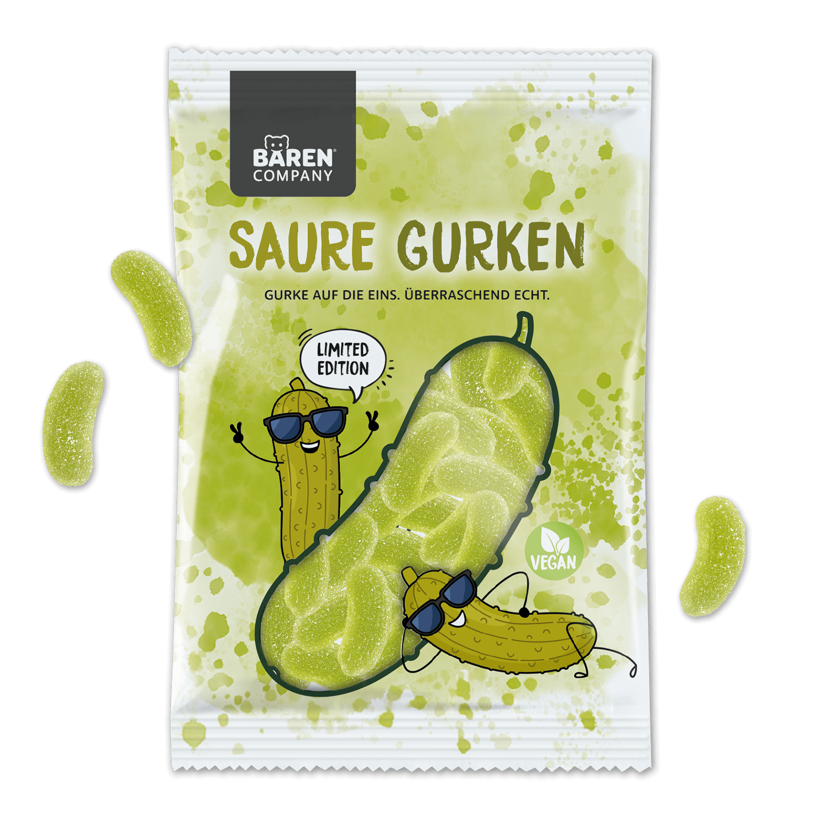 Vegane Saure Gurken Fruchtgummi