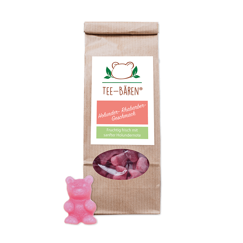 Tee-Bären® Holunder Rhabarber 100g Tee-Bären® Holunder Rhabarber 100g