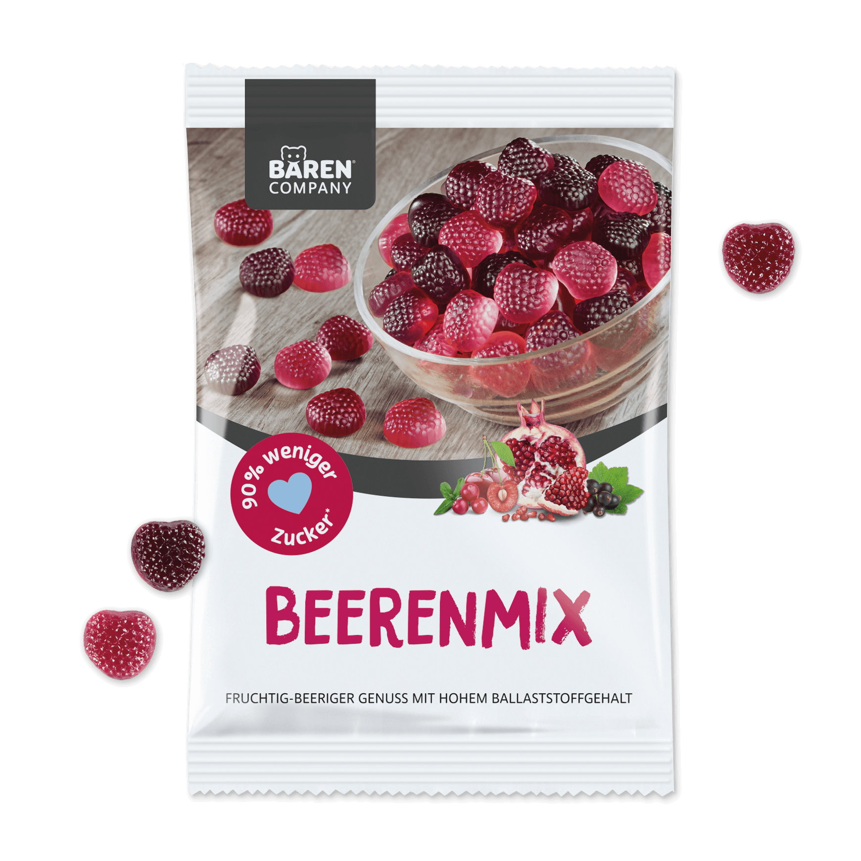 Zuckerreduzierter Beerenmix