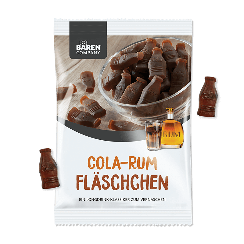 Cola-Rum Fläschchen Fruchtgummi Cola-Rum Fläschchen Fruchtgummi