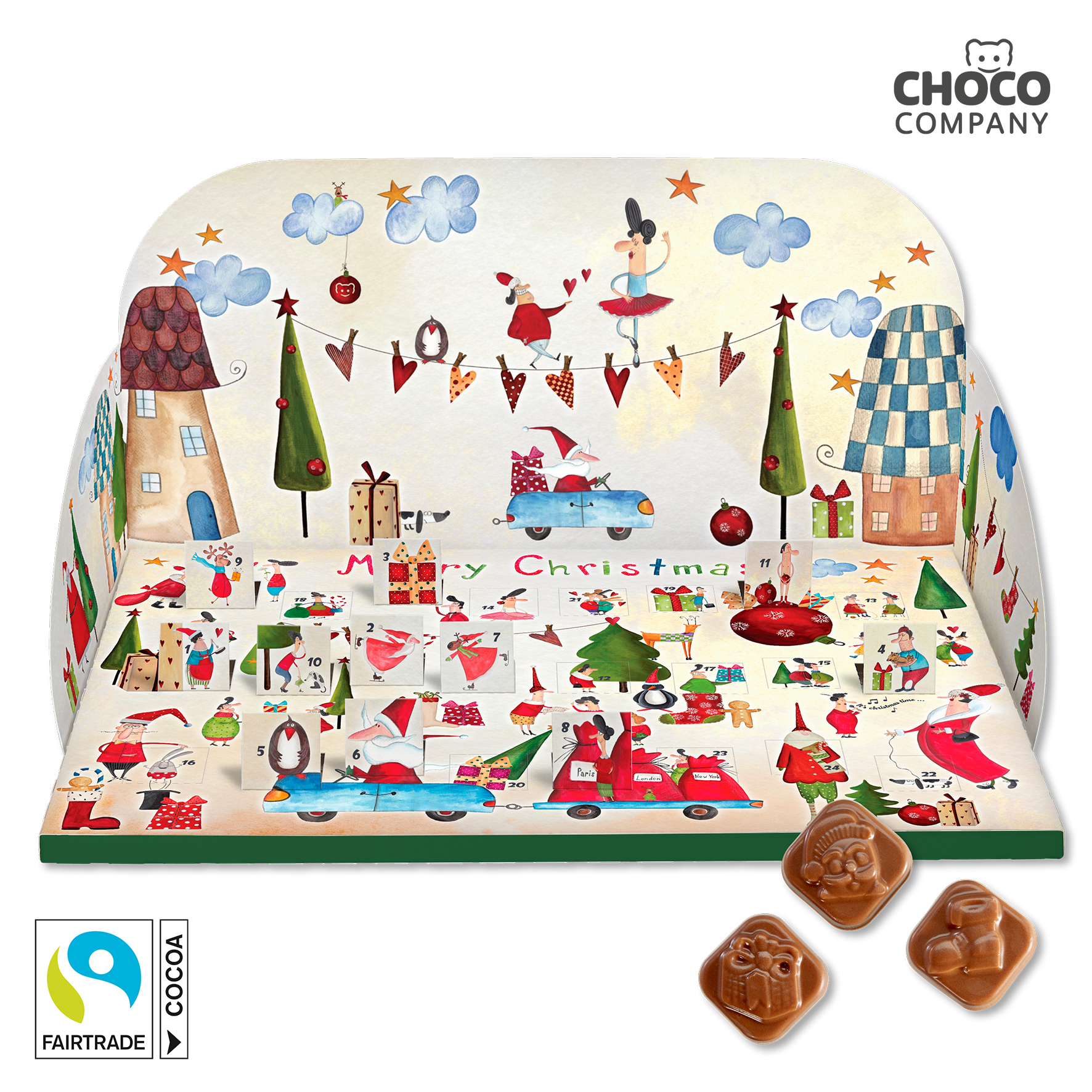 Winterpanorama Pop-Up-Adventskalender