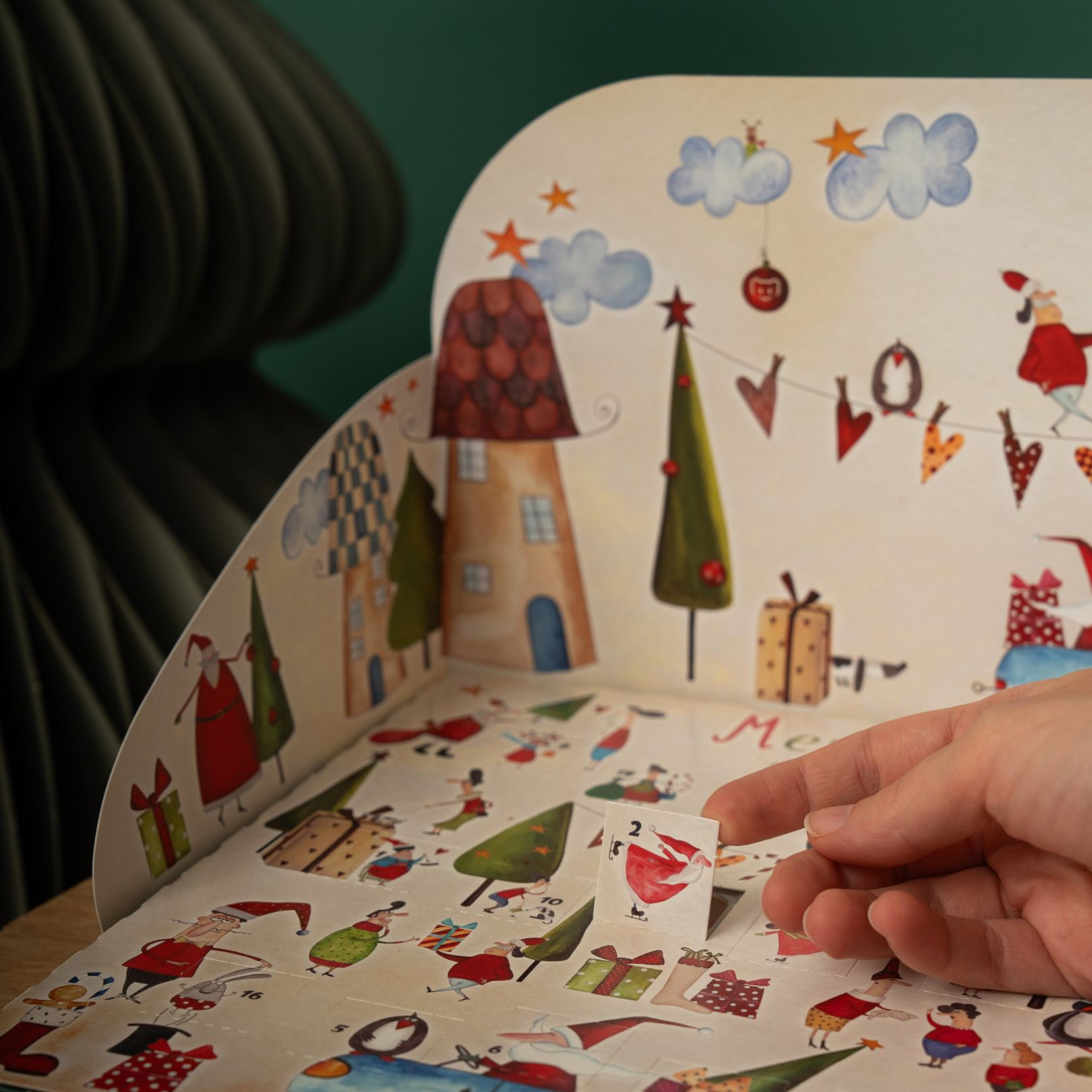 Winterpanorama Pop-Up-Adventskalender
