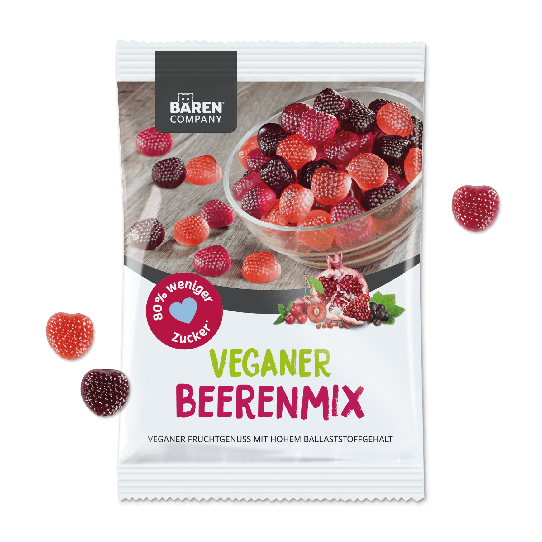 Zuckerreduzierter Veganer Beerenmix
