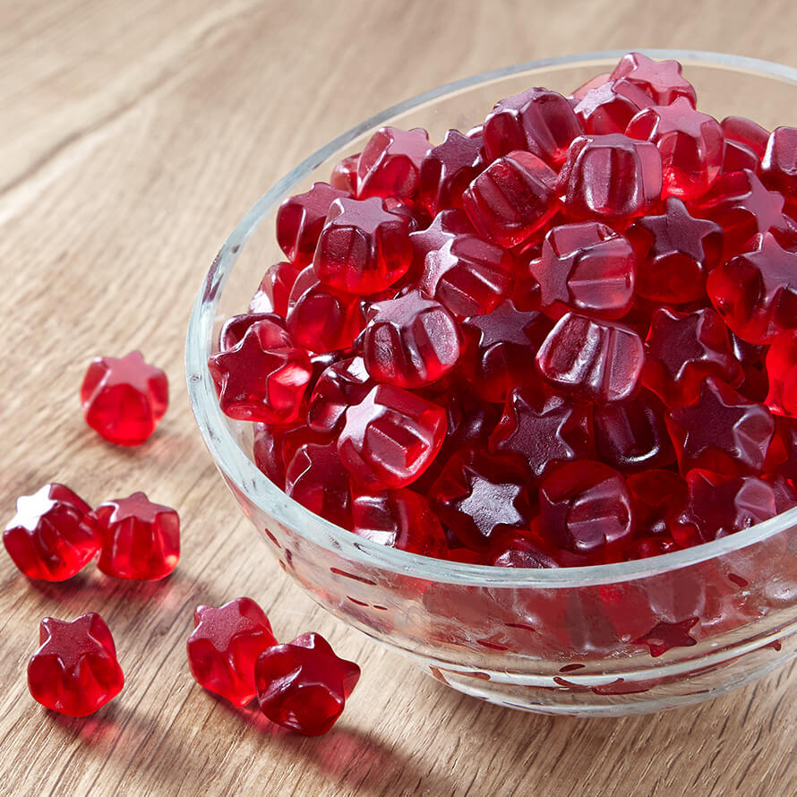 Rote Glühwein Sterne Fruchtgummis Rote Glühwein Sterne Fruchtgummis