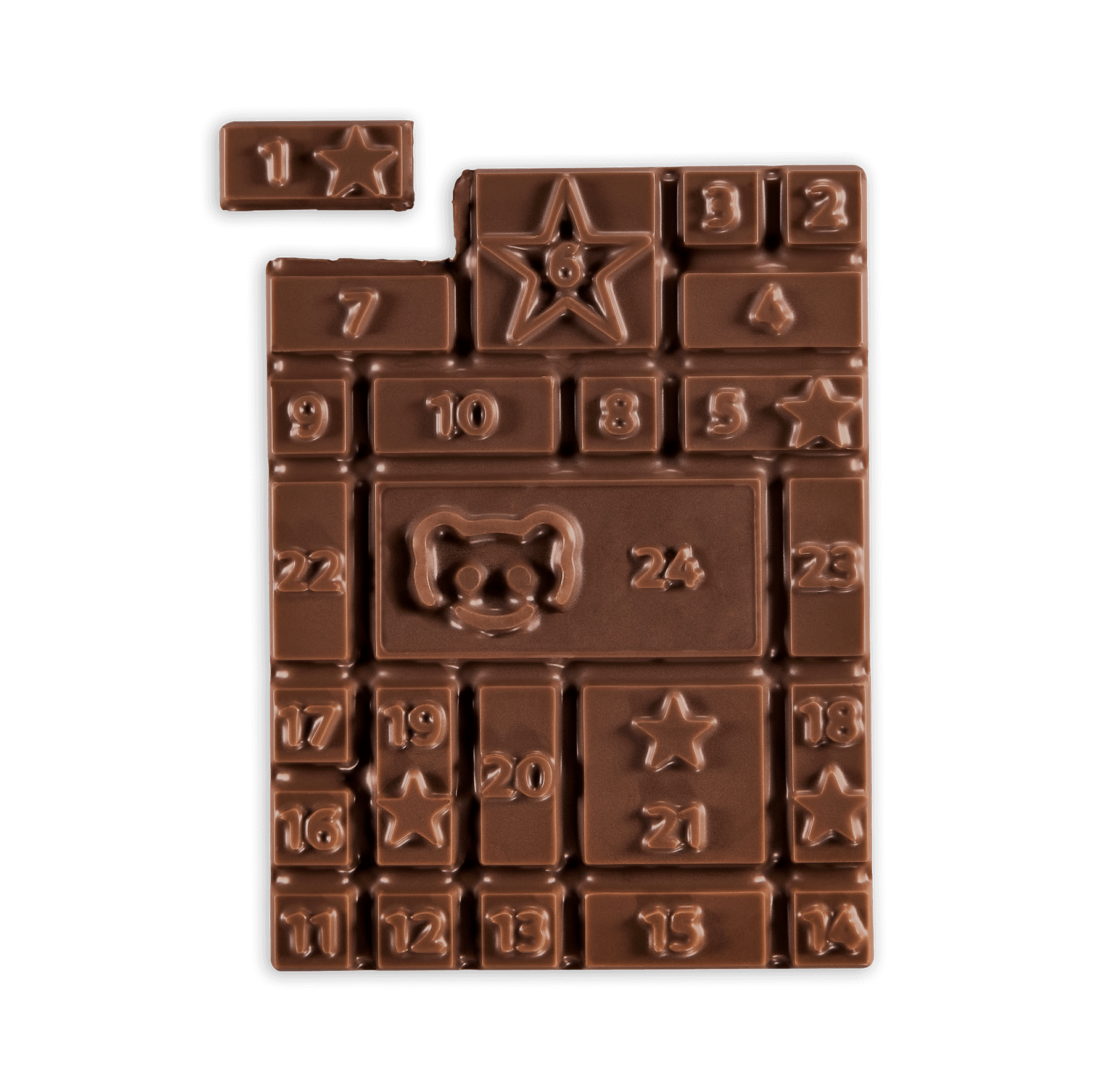 Adventskalender-Schokotafel in Geschenkdose "Alle Jahre wieder"