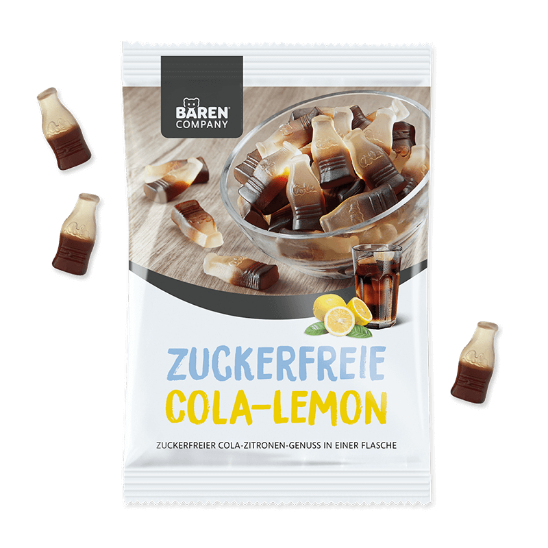 Zuckerfreie Cola-Lemon Fruchtgummi Zuckerfreie Cola-Lemon Fruchtgummi