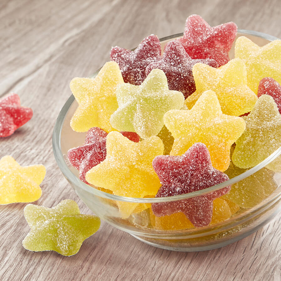 Veganes Weihnachtsgelee Fruchtgummi Veganes Weihnachtsgelee Fruchtgummi