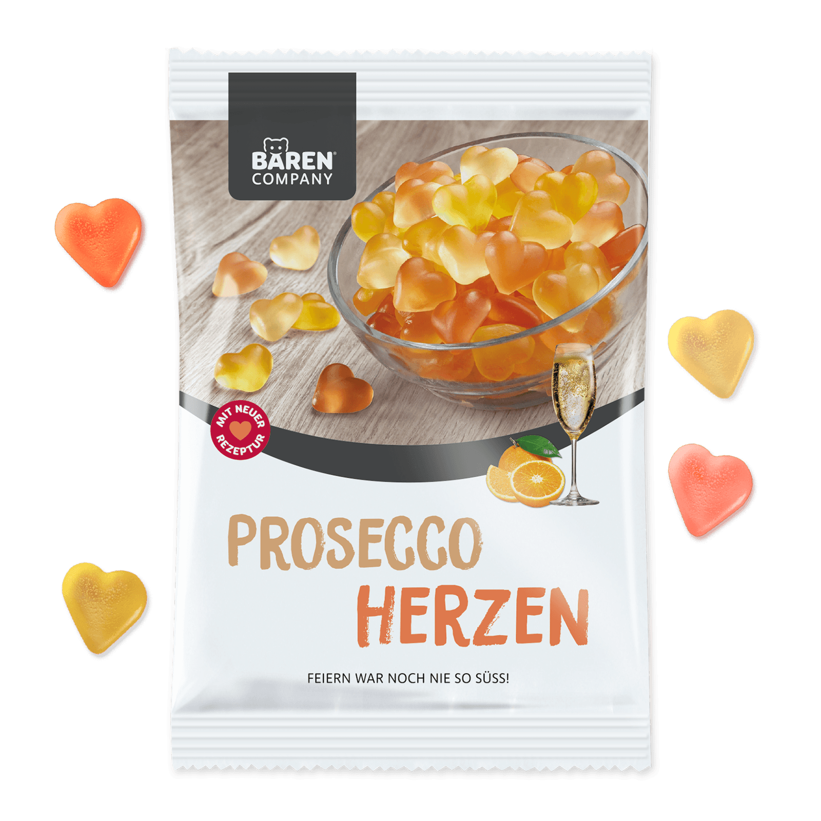 Prosecco Herzen Fruchtgummi
