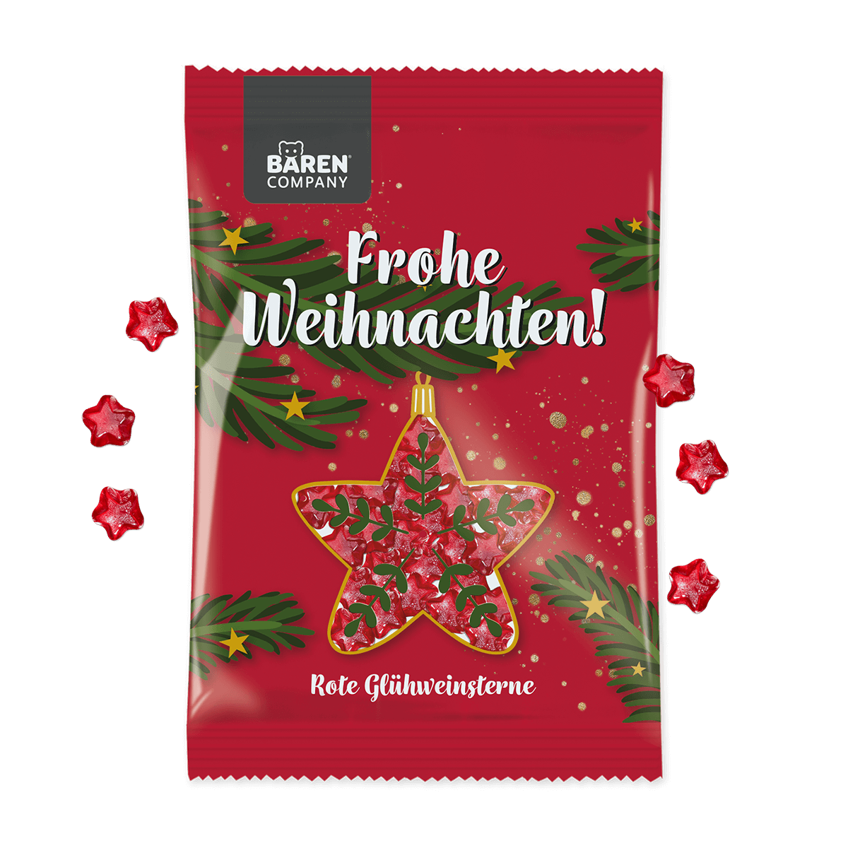 Rote Glühwein Sterne Fruchtgummis Rote Glühwein Sterne Fruchtgummis