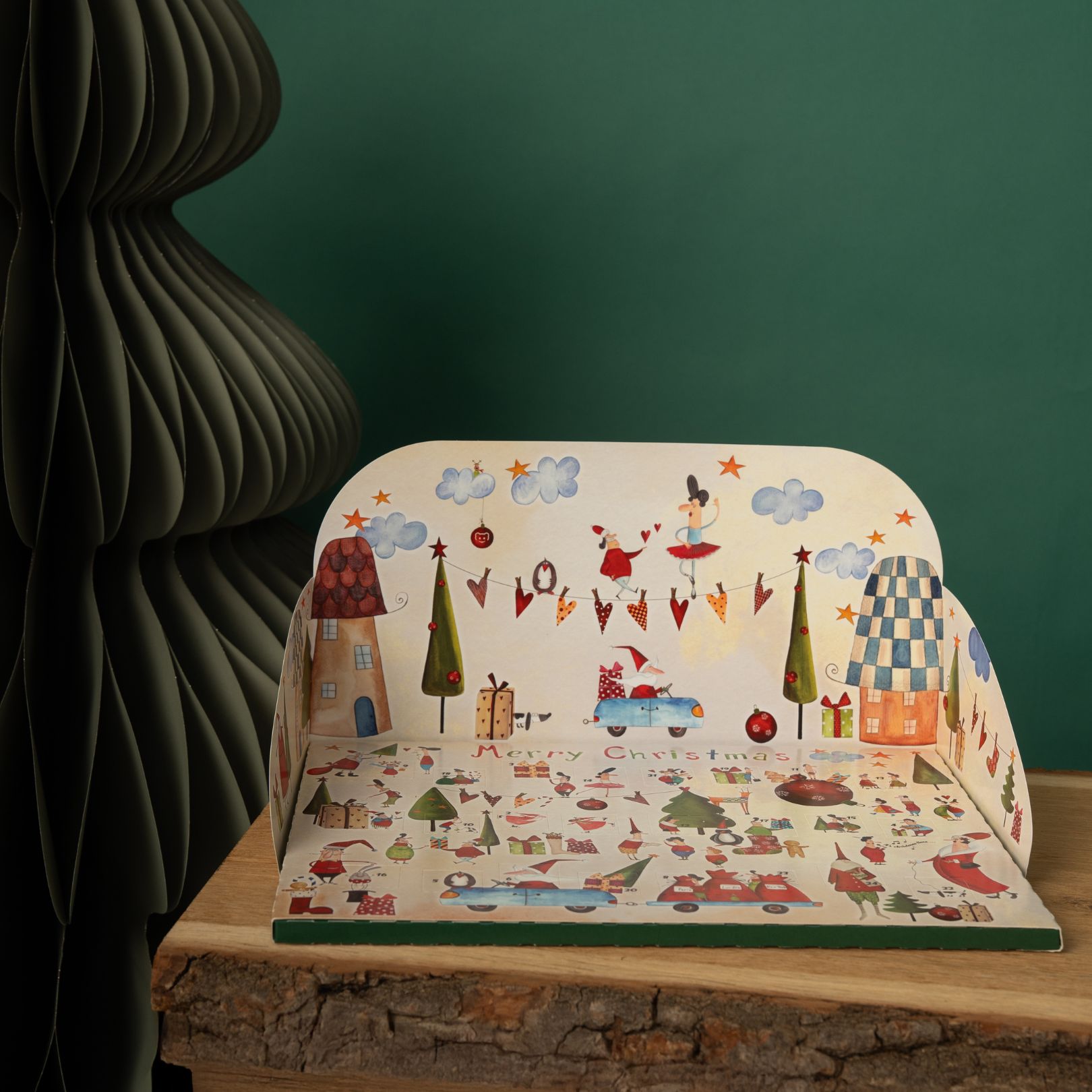 Winterpanorama Pop-Up-Adventskalender