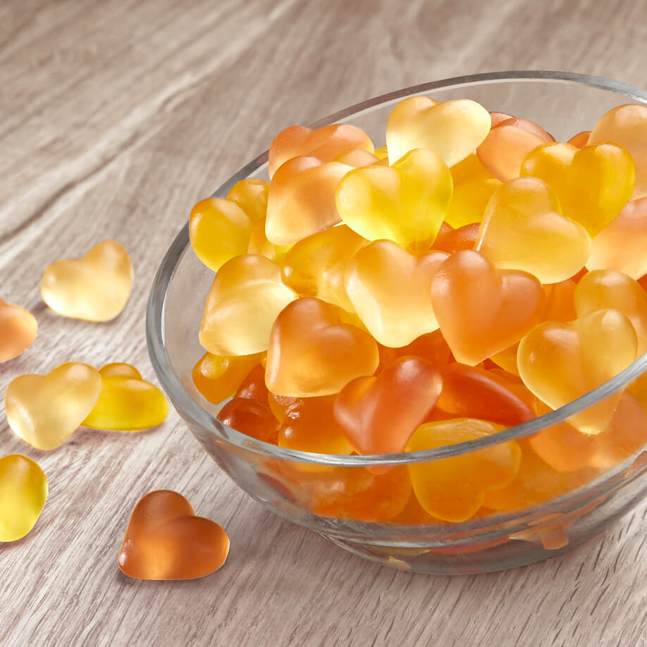 Fruchtgummi Proseccoherzen Fruchtgummi Proseccoherzen