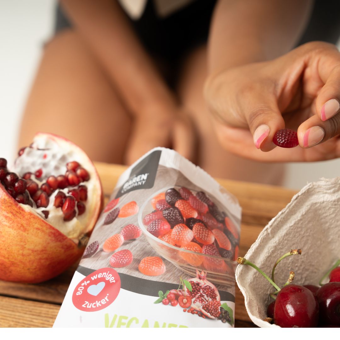 Zuckerreduzierter Veganer Beerenmix