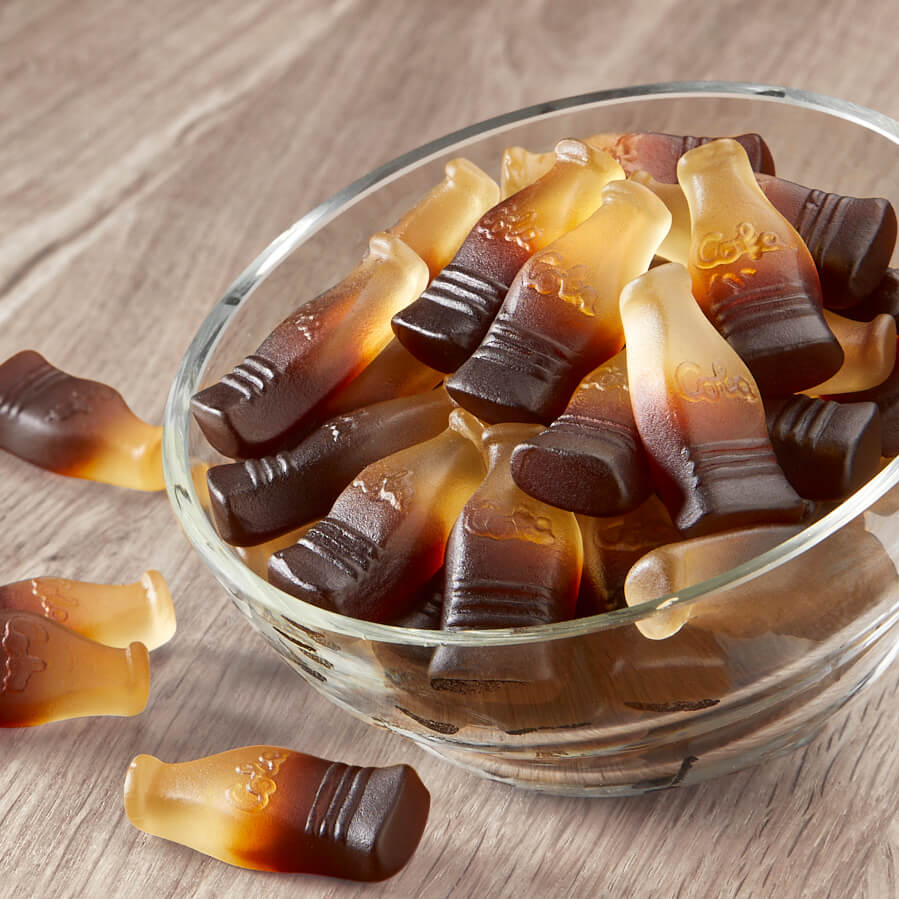 Vegane Cola-Fläschchen Fruchtgummi Vegane Cola-Fläschchen Fruchtgummi