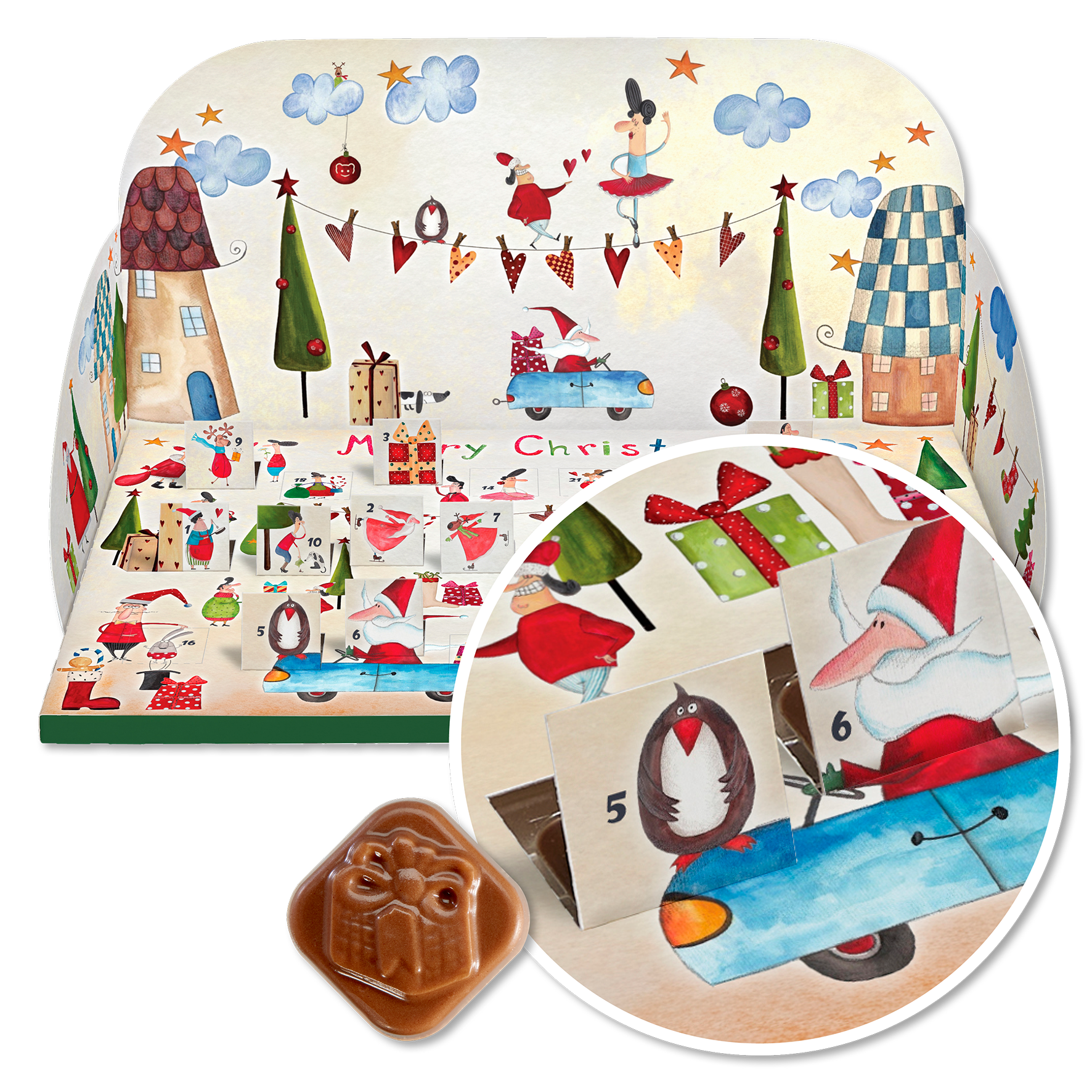 Winterpanorama Pop-Up-Adventskalender