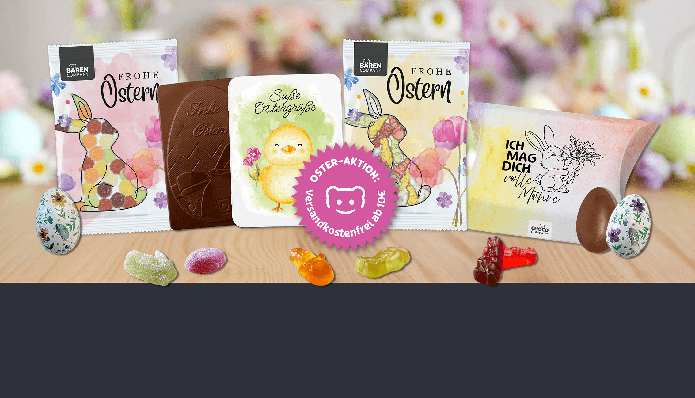 Webseitenbanner Startseite Ostern 2026 + Button