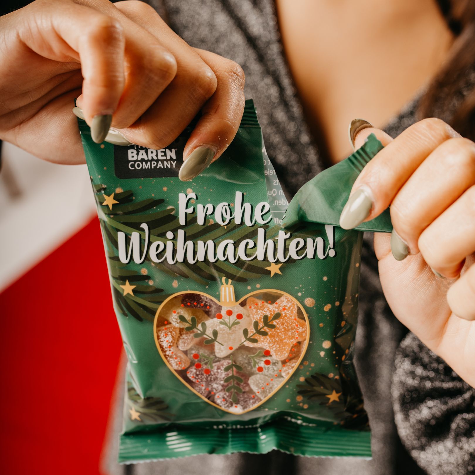 Veganes Weihnachtsgelee Fruchtgummi