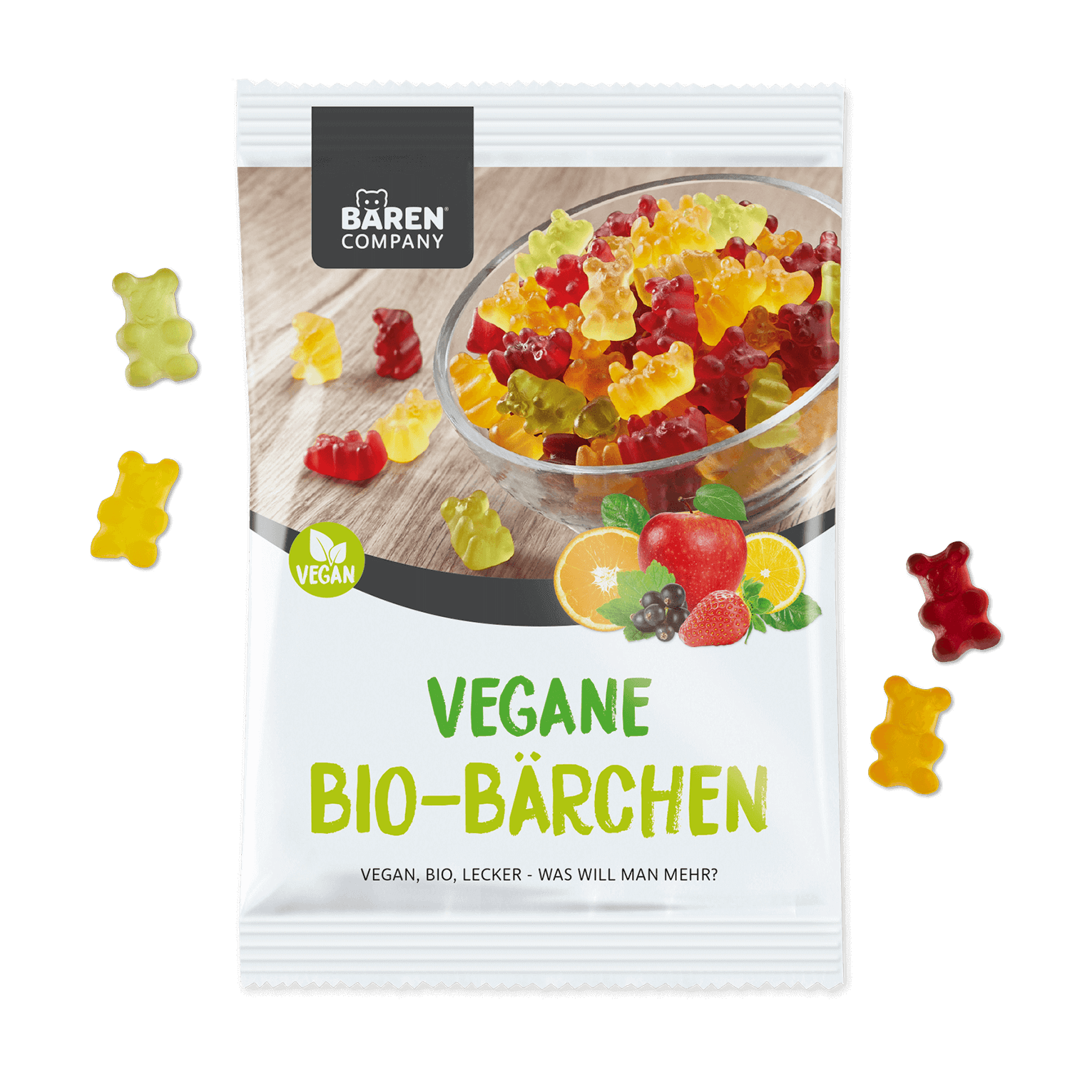 Vegane Bio-Gummibärchen ohne Gelatine, DE-ÖKO-007 Vegane Bio-Gummibärchen ohne Gelatine, DE-ÖKO-007