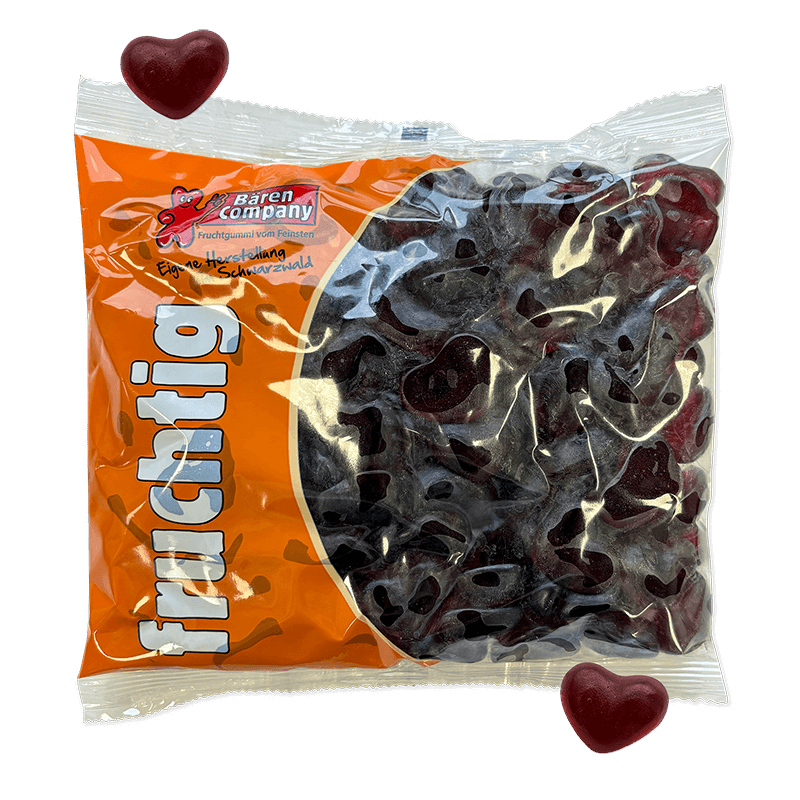 Große Fruchtgummi Fruchtmark-Herzen mit 10 % Fruchtsaft Große Fruchtgummi Fruchtmark-Herzen mit 10 % Fruchtsaft
