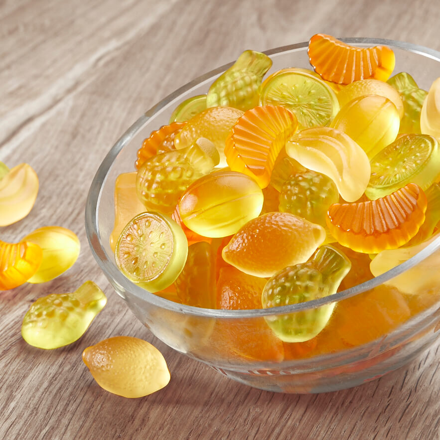 Spritzige Sommerfrüchte Fruchtgummi Spritzige Sommerfrüchte Fruchtgummi