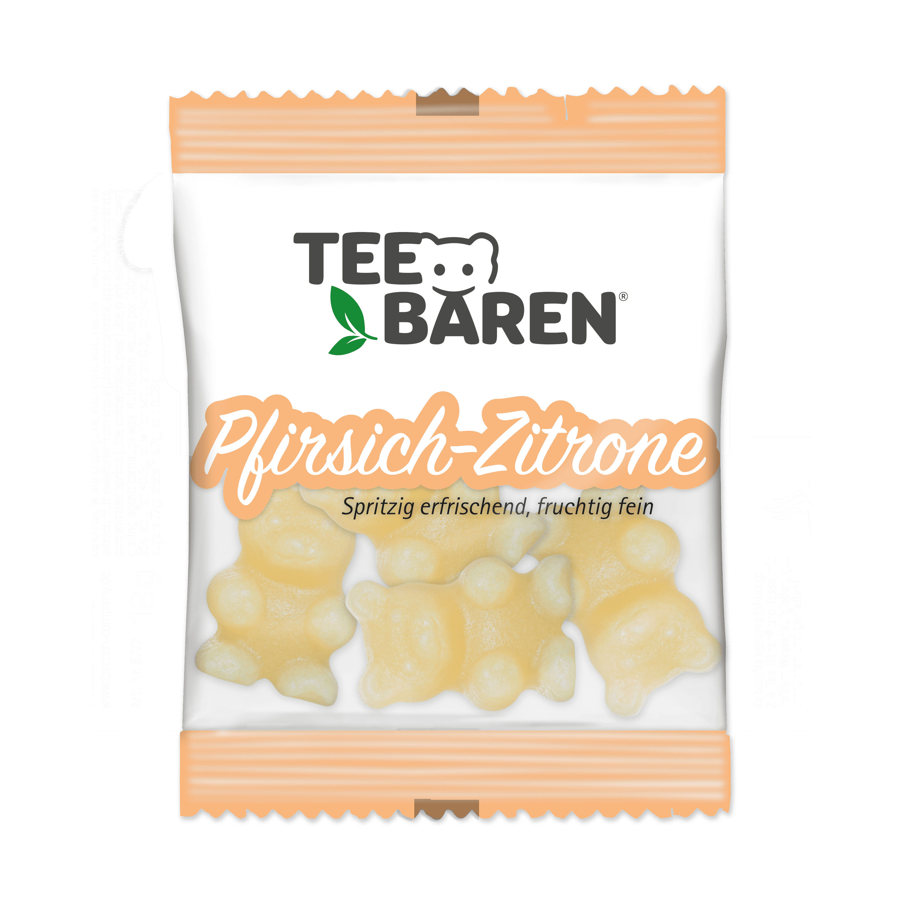 Tee-Bären® Pfirsich Zitrone, 18g Minibeutel Tee-Bären® Pfirsich Zitrone, 18g Minibeutel
