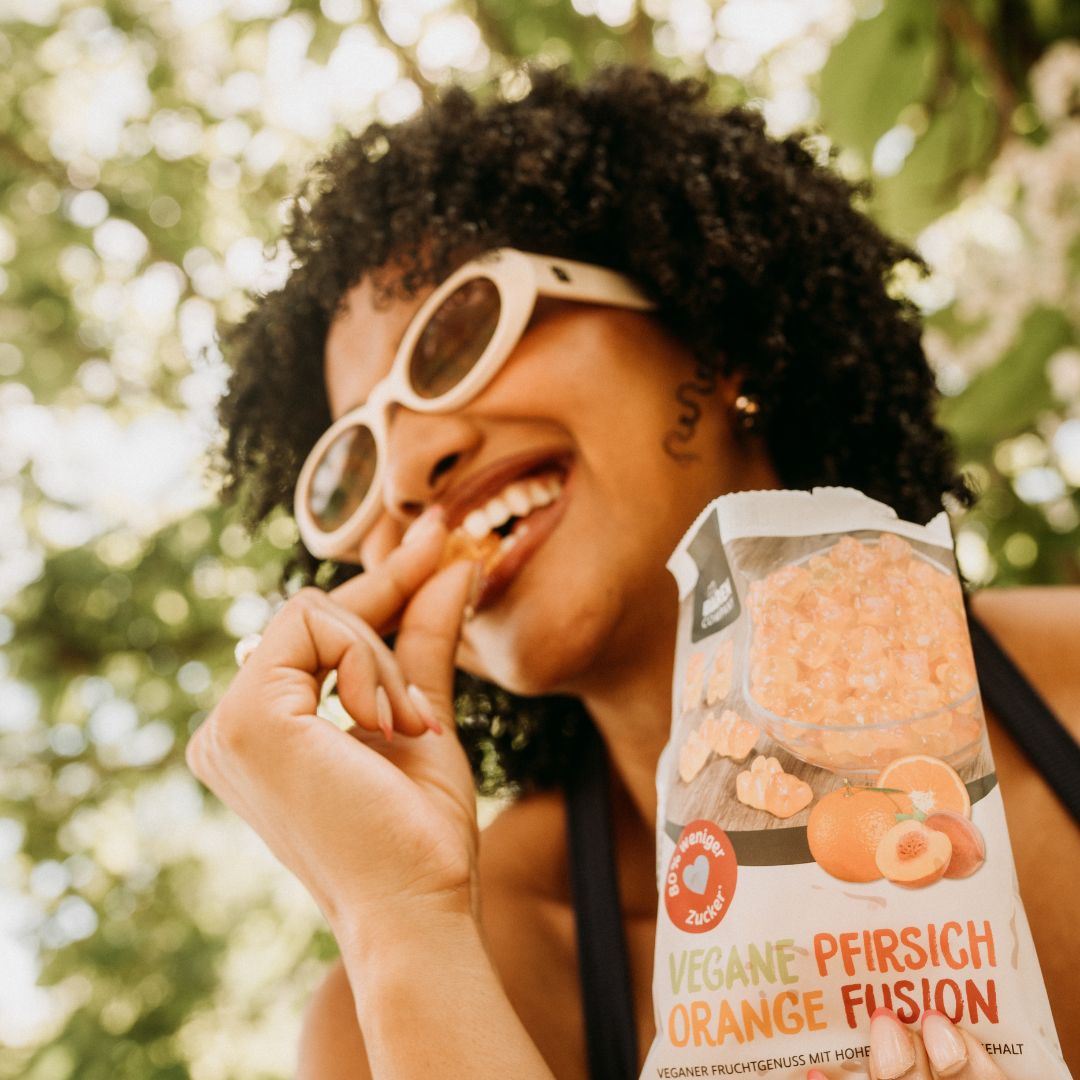 Zuckerreduzierte Vegane Pfirsich Orange Fusion