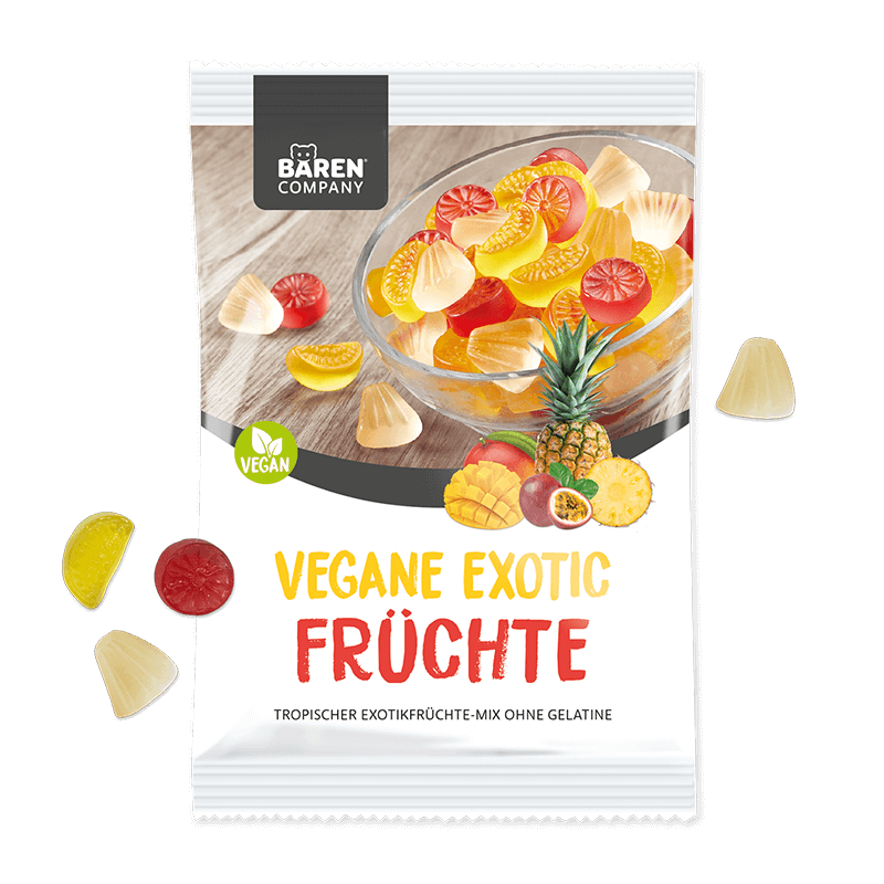 Vegane Fruchtgummi Exoticfrüchte ohne Gelatine Vegane Fruchtgummi Exoticfrüchte ohne Gelatine
