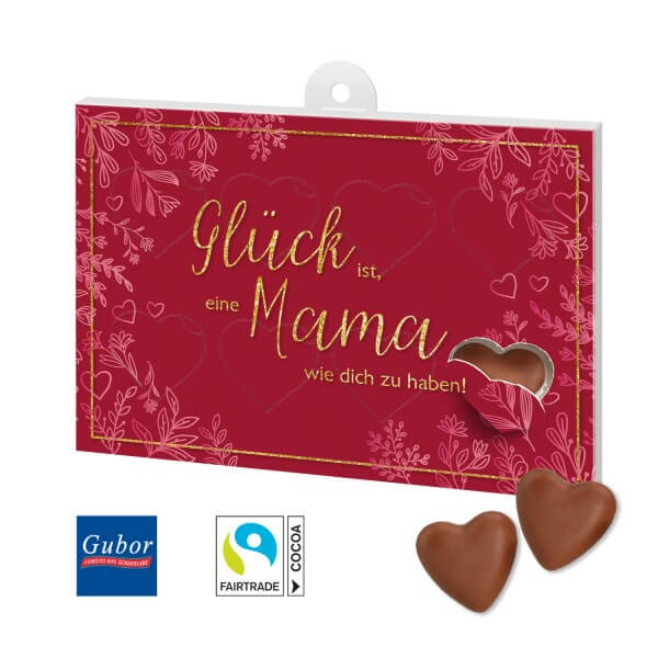 Schokoladengeschenk Herzenssache Motiv Muttertag 1